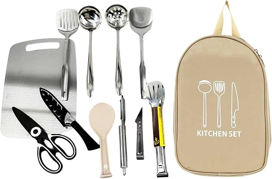 Camping Cooking Utensils 12 Pieces Portable Cookware