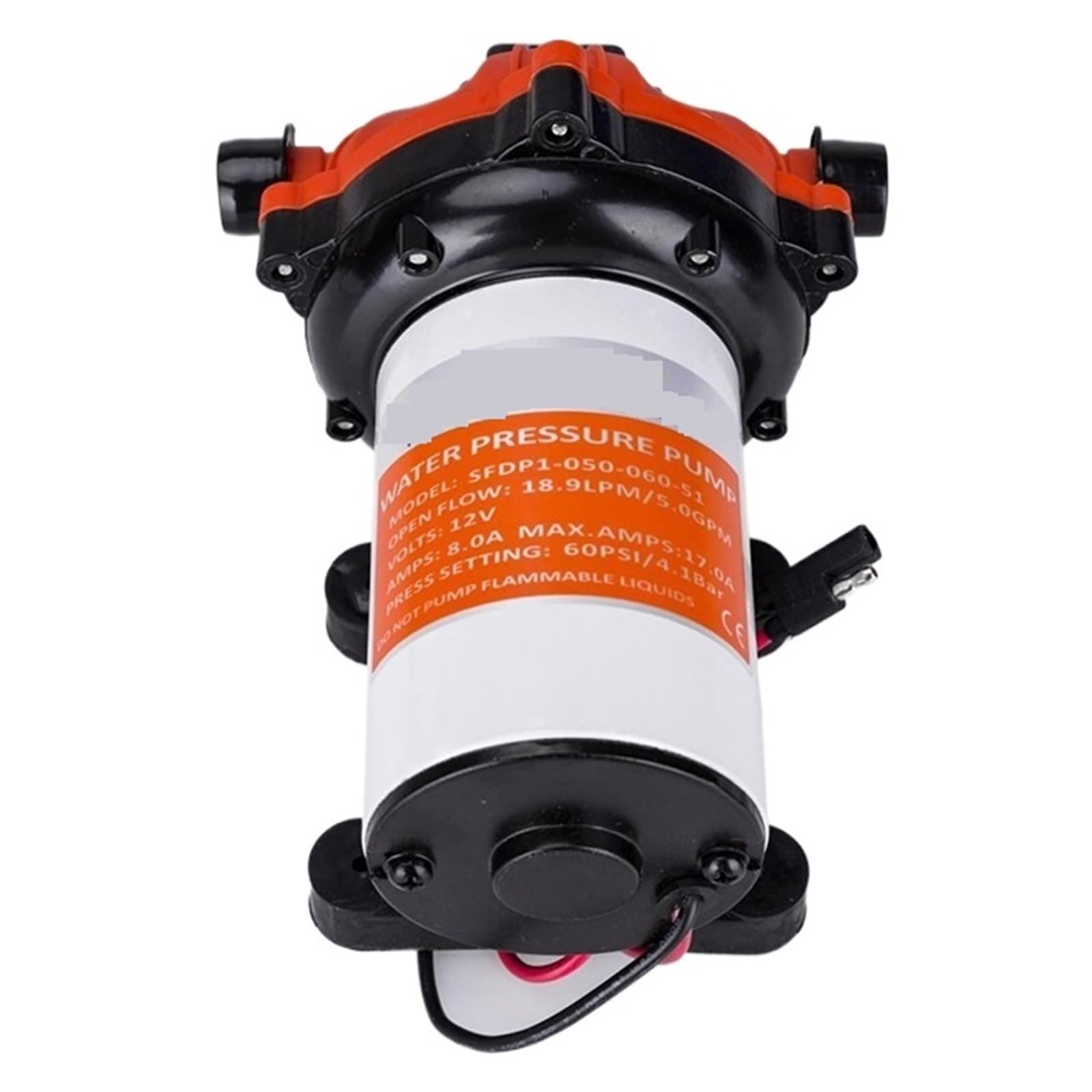Cczrd 12V Sfdp1-050-060-51 51 Series Water Pump 5.0Gpm Micro Diaphragm Smooth Operation Flow Steady Reliable(12V Sfdp1-050-060-51)