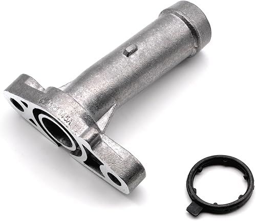 Miniatura 8 de Manguera de enfriamiento del reborde de entrada del refrigerante del motor compatible para Audi Q7 2007 2008 2009 2010 plástico de conexión de agua