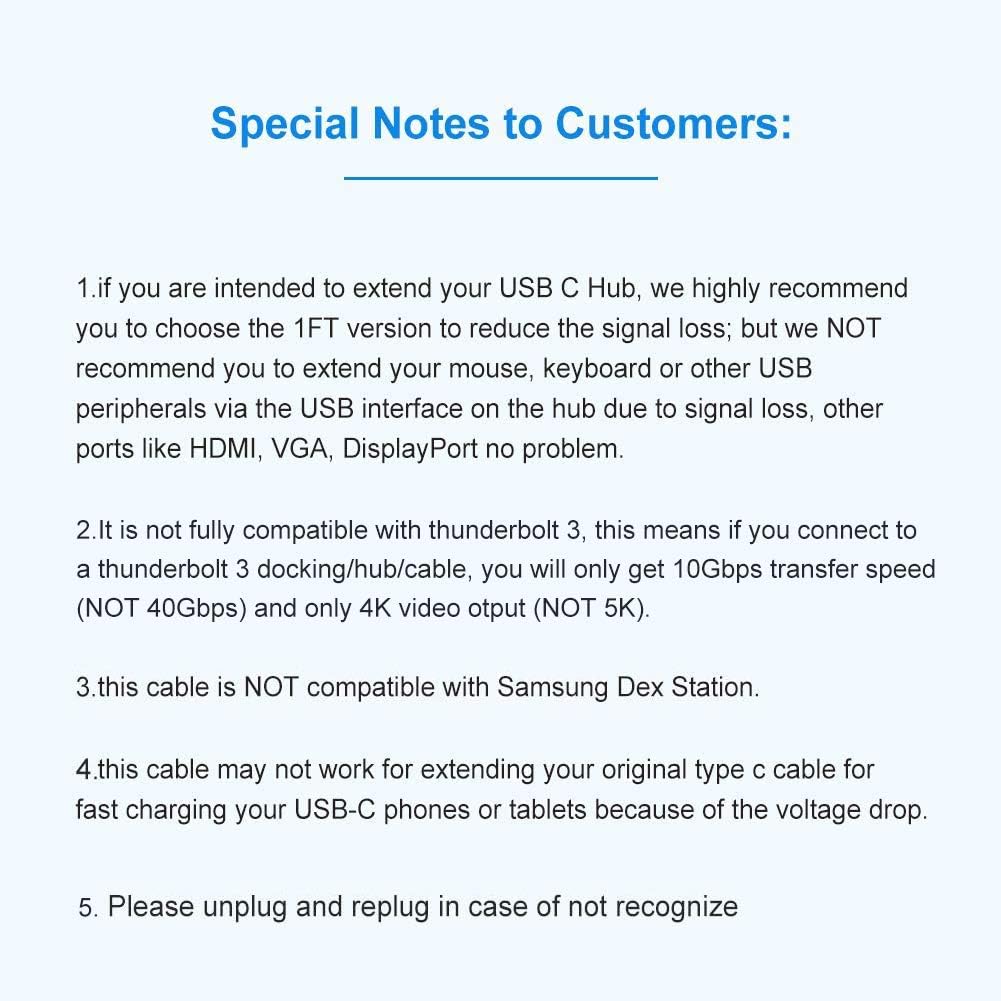 Flash Deals - 40% OFF CableCreation USB C Extension Cable (Gen 2/10Gbps), USB 3.1 Type C Male to Female Extension Cable 3.3ft, Support 4K Video Audio Transfer,Compatible with Macbook Pro, Samsung Note 8, 1M/Black and White