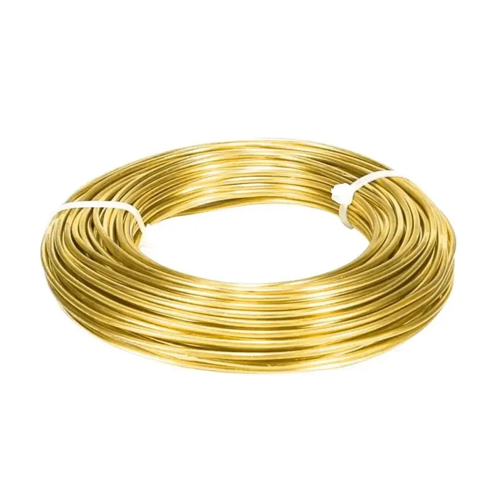 Alambre de cobre puro 1-3 rollos de alambre de cobre de Color dorado de 0,1mm-3mm,1m-100m de largo, cordón de cuentas DIY for fabricación de joyas, accesorios al por mayor(2.2mm 5m,2 rolls)