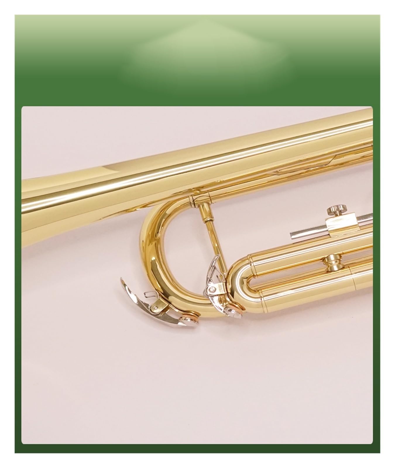 trąbka instrument Biała miedziana trąbka ze zmienioną wysokością tonu podstawowa orkiestra szkolna B-dur