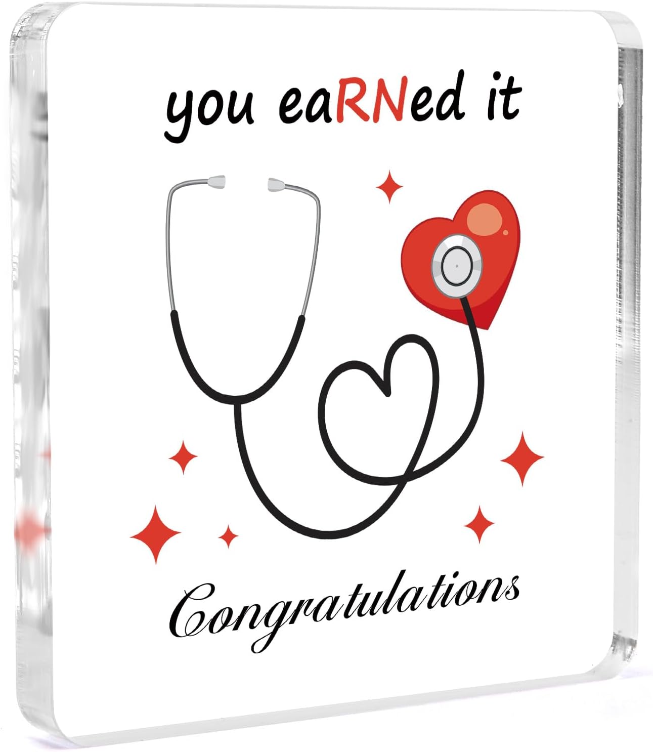 New Nurse Gifts for Women Nursing School Student RN Grad Nurse Graduation Gifts Future Nurses Acrylic Block Plaque Unique Birthday Christmas Gift for Best Friend Sister Bestie BFF