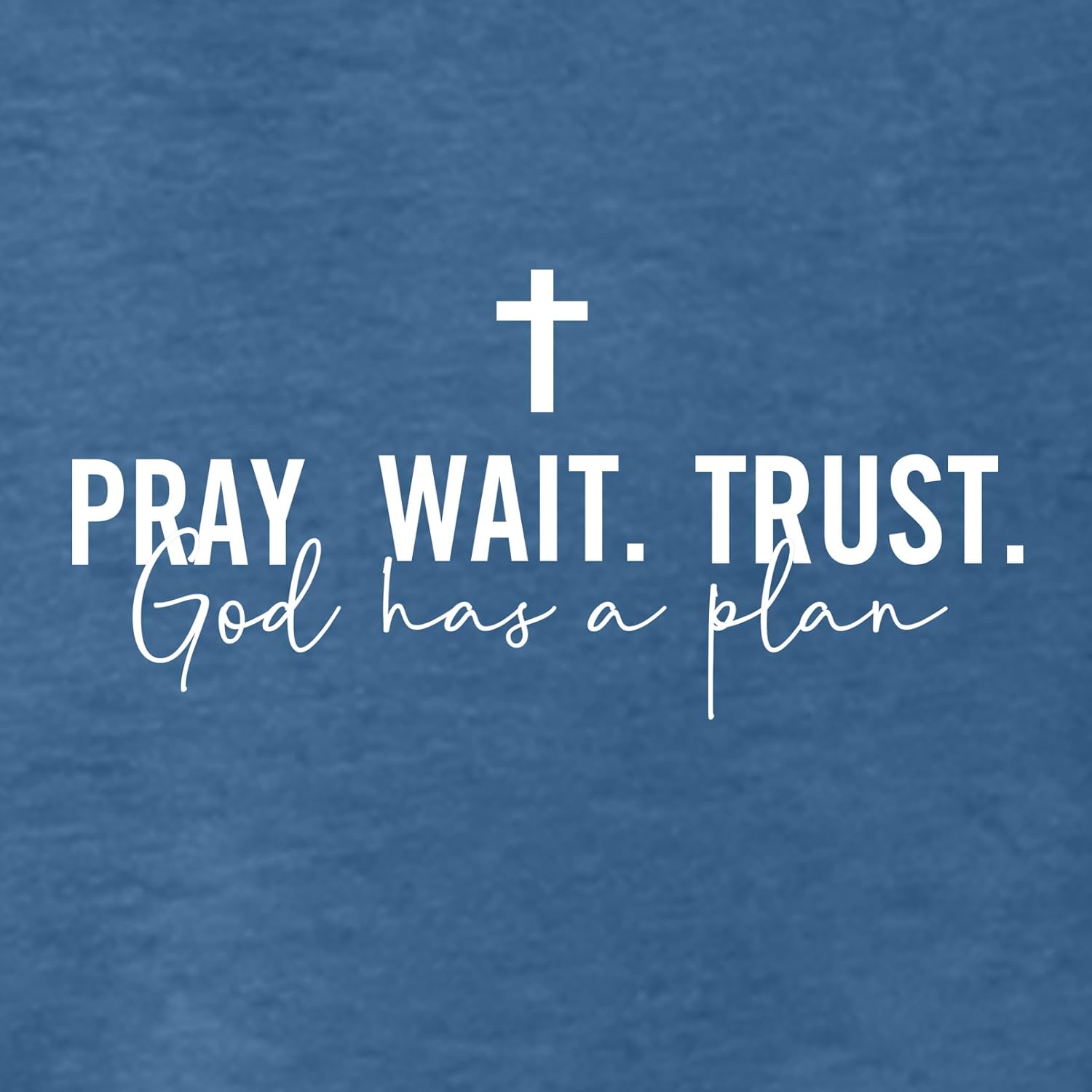 BLACKMYTH Women's Graphic Pray Wait Trust Cross Graphic Tank Tops - Image 4