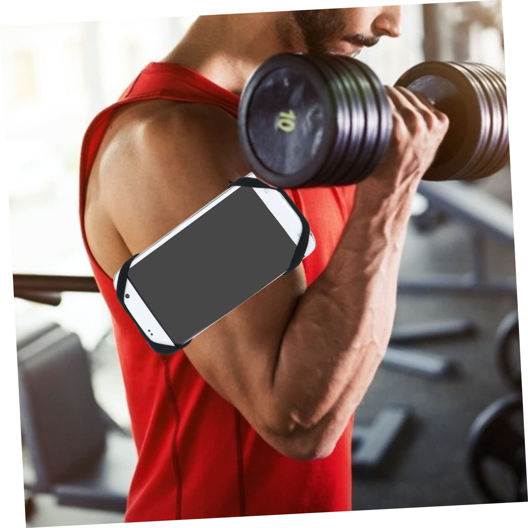SHINEOFI 3 Set Smartphone Braccio e Rimovibile Marsupio Sportivo per Allenamenti e Attività Nero Adatta per Sport
