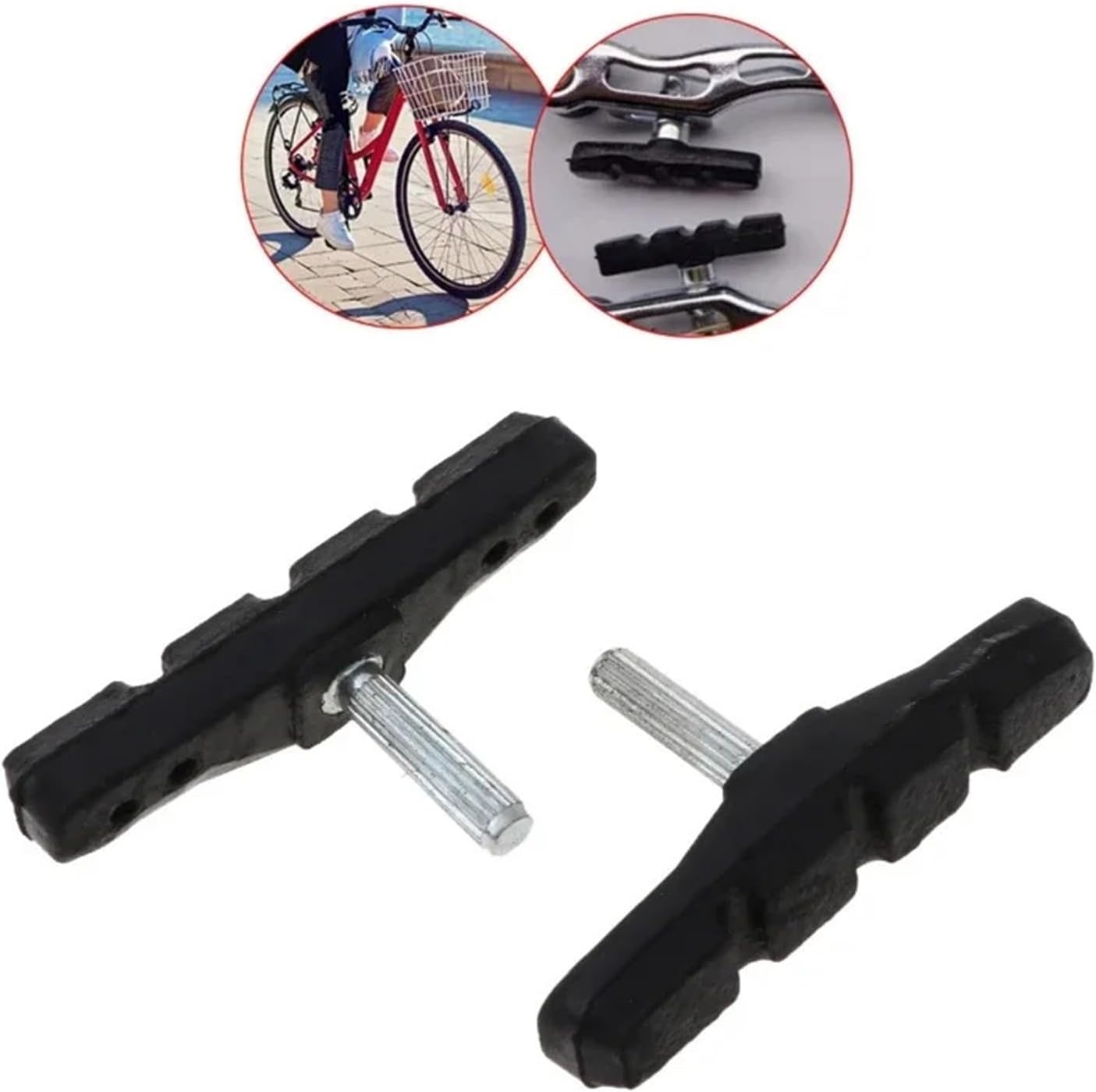 Bike Brake Pads Brake Pads Silent Rubber Brake System Bike Parts Cycling Safety for Bike