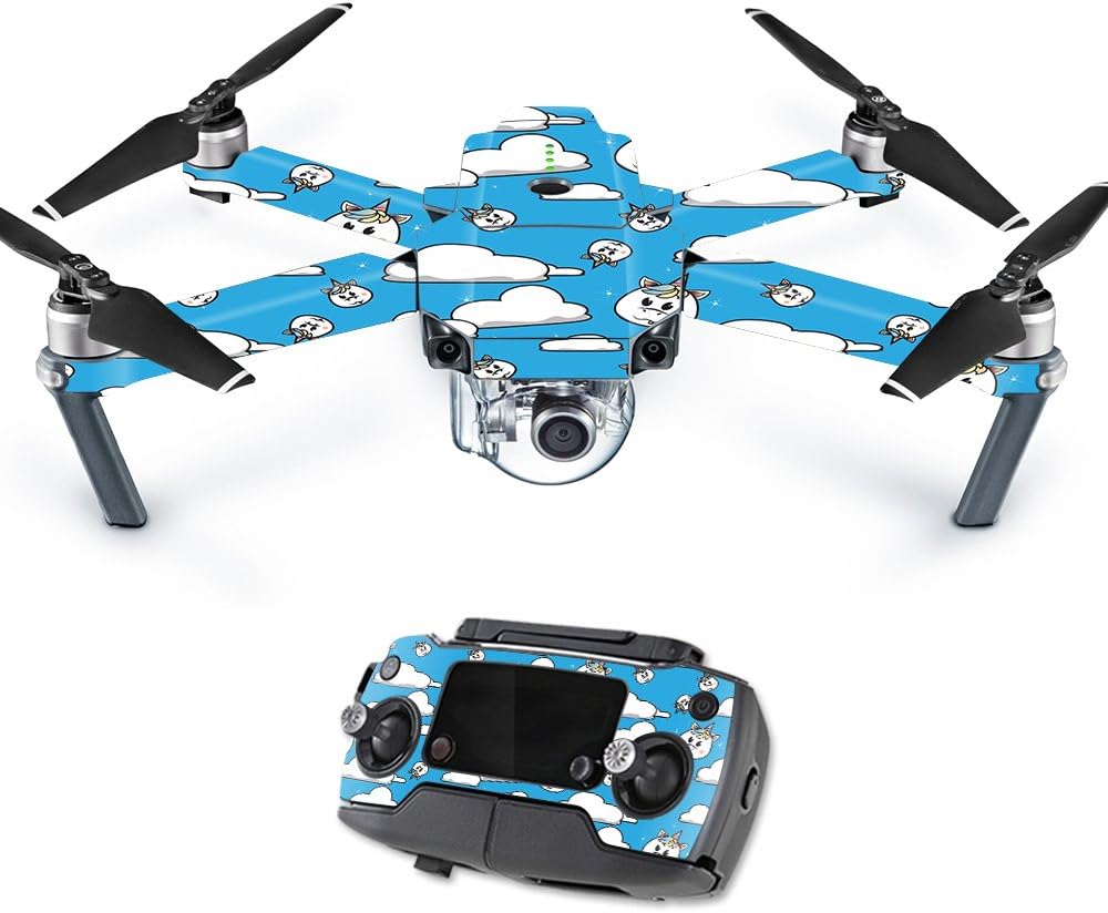 MightySkins Skin Compatible with DJI Mavic Pro Quadcopter Drone - Unicorn Clouds | Protective, Durable, and Unique Vinyl Decal wrap Cover | Easy to Apply, Remove, and Change Styles | Made in The USA