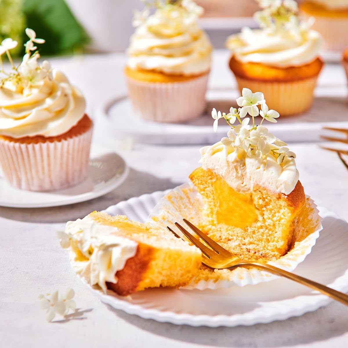 FunCakes Mix per Crème Pâtissière: cupcakes facili da usare, perfettamente uniformi, mini cupcakes o pagnotte, gusto vaniglia, qualità confettiera, halal. 4 kg. - 4000 g