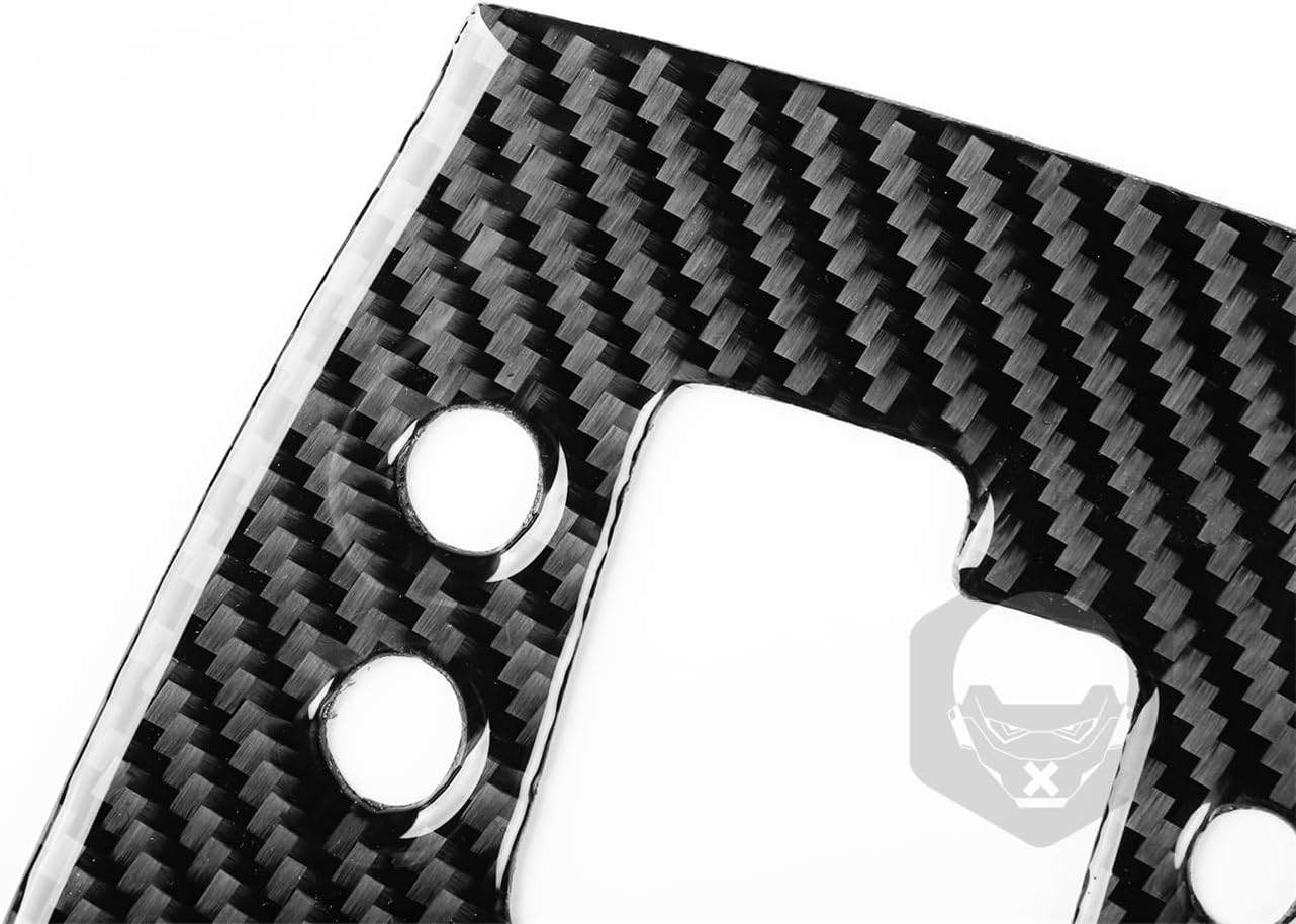 Romeo 159 2005-2011 Alfa Compatible with Car Interior Self Adhesive Dashboard Carbon Fiber Black Sticker A20 (Gear Panel Type B)