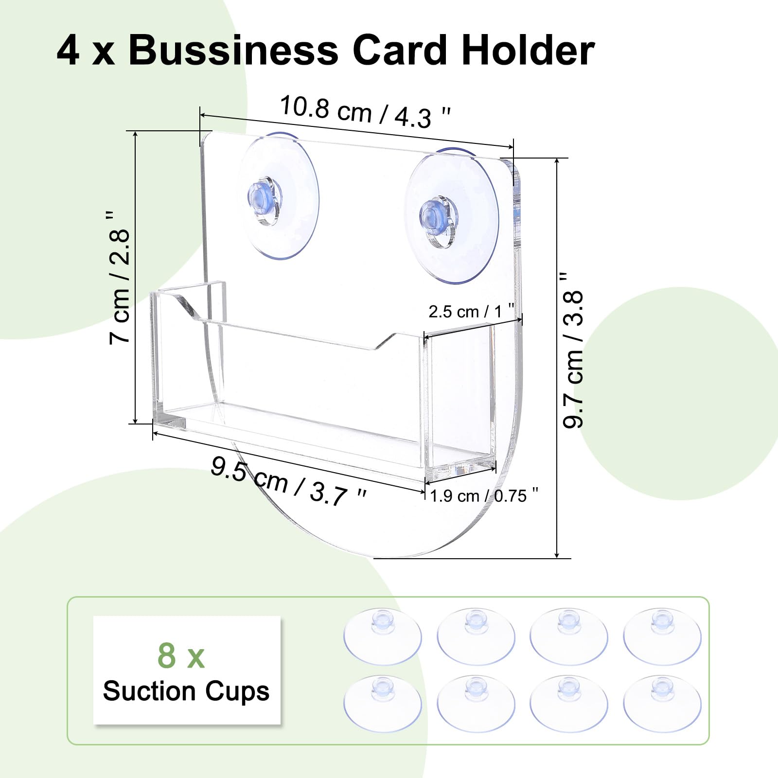 PATIKIL Window Mount Business Card Holder - Image 2