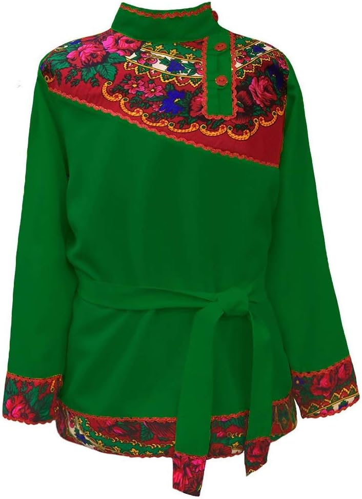 Russian shirt men kosovorotka Slavic traditional wear folk shirt dance character costume