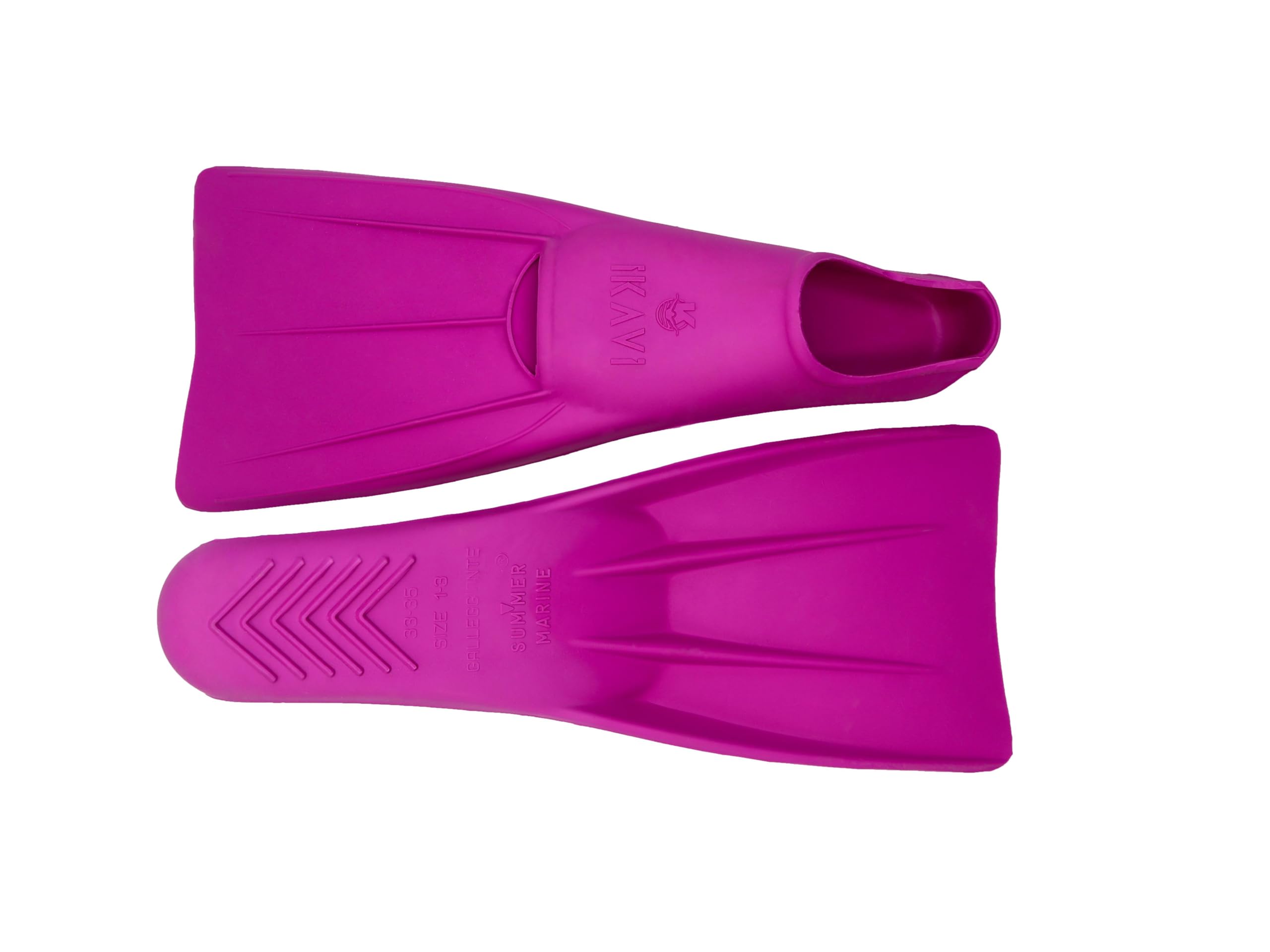 Premium Silicone Swim Training Fins - Improve Speed, Strength & Propulsion, Unisex Training Flippers for Pool & Sea (Pink, 39-41)