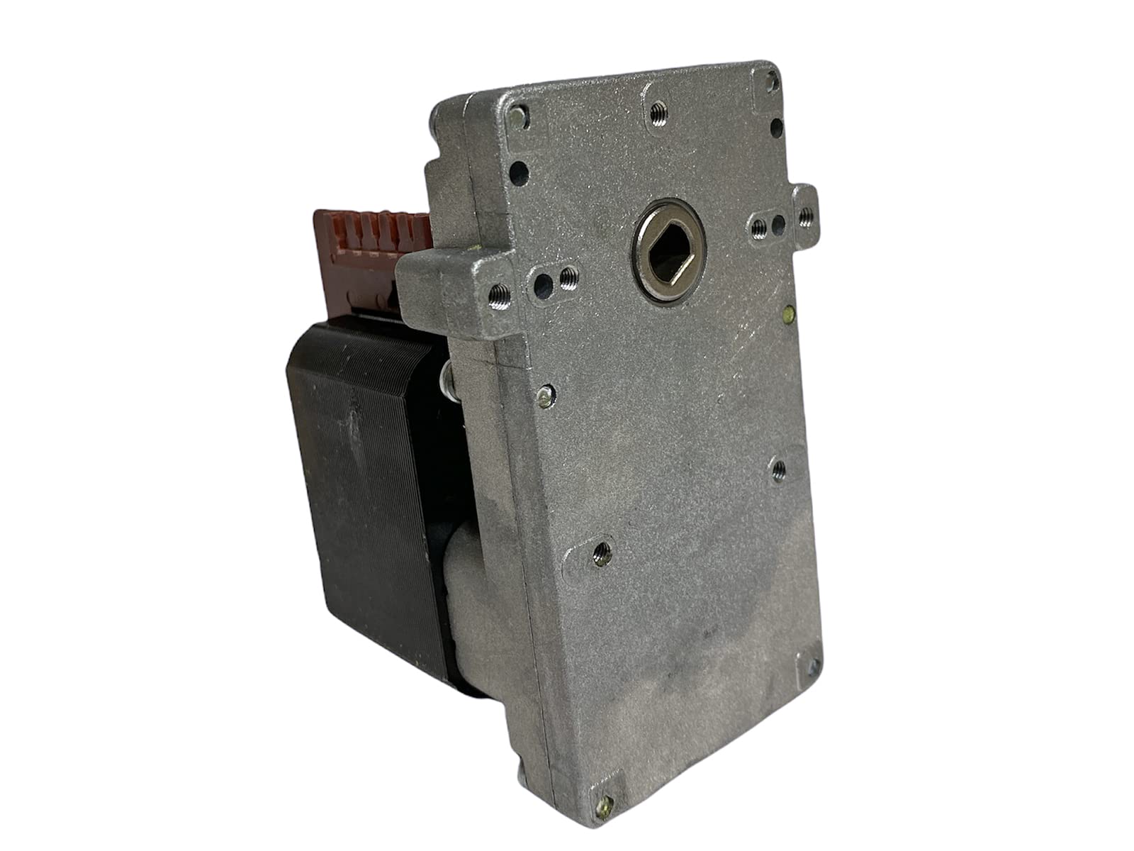 ERICAMBI, Motoriduttore KB1004 Mellor serie T14 per Stufe a Pellet, Velocità 5rpm, Pacco Lamellare 32mm, Ø Albero 8,5mm, Senso di Rotazione Antioraria, Spianatura Doppia, Karmek One Eurostek