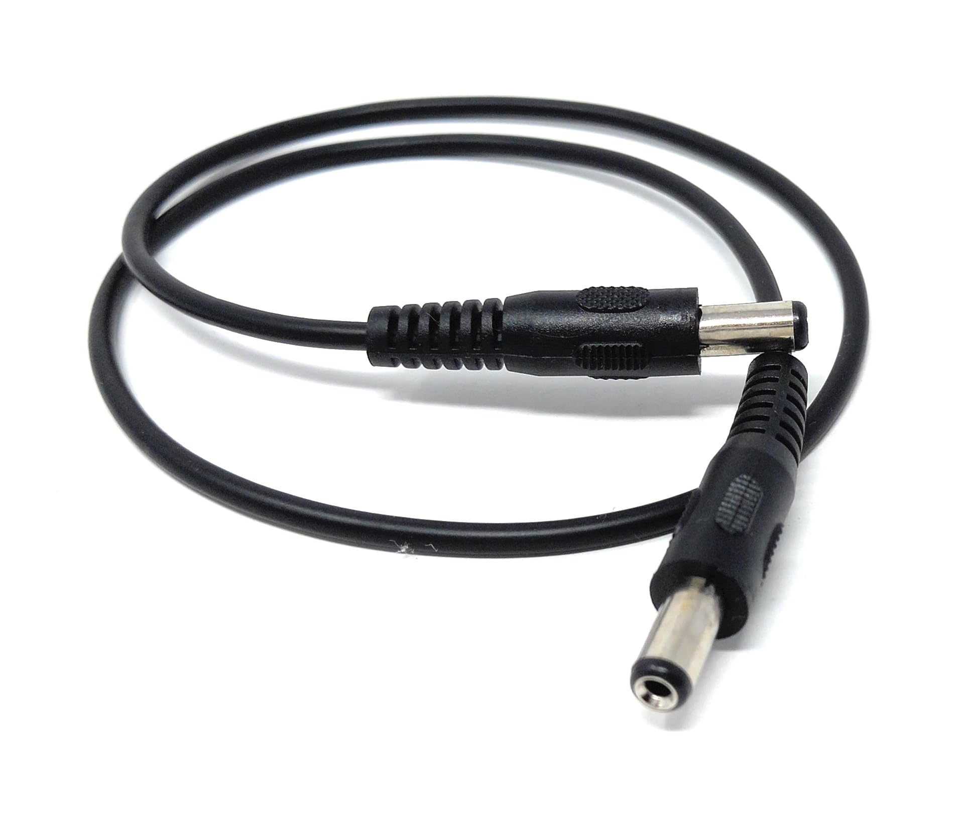 2.1mm x 5.5mm Male to Male DC Connector Lead Power Cable for CCTV Cameras, LED Signs, Solar Powered Devices, Music Instruments (0.5m, Black)