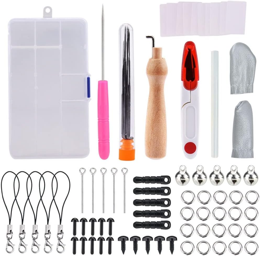 LSSOAZZVVN 24 Colors Wool Needles Felting Kit Yarn Wool Roving Needle Felting Tools Handmade Felt Needle Set DIY Craft Kit (Color : A Size : One Size)