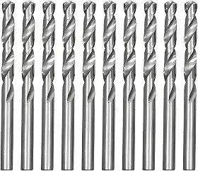Kit de 10 Brocas para Aço, Metal e Inox, 3mm x 6cm, Aço Carbono Rápido