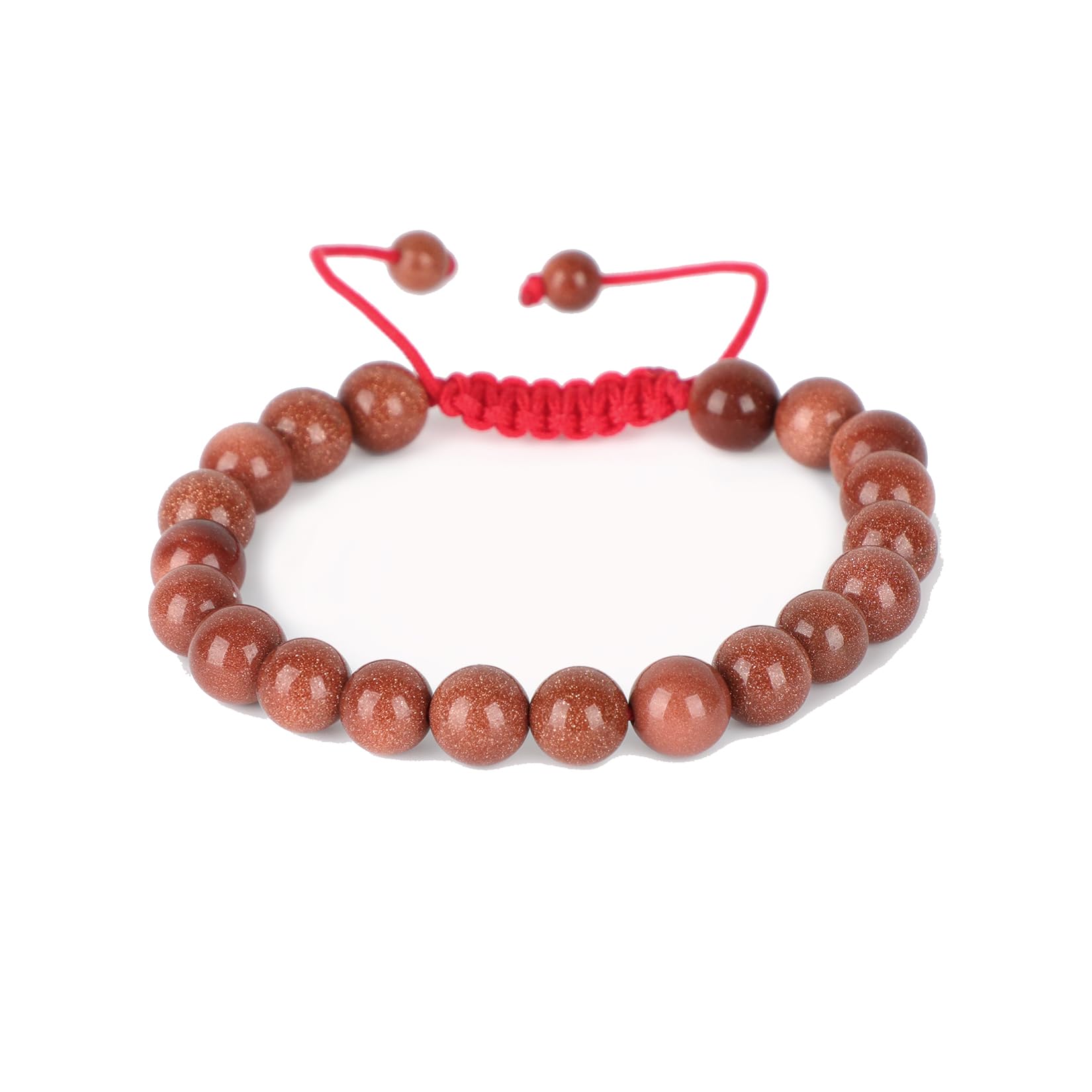 AD Beads Unisex 8mm Gemstone Bracelets Healing Macrame Adjustable 7-9 Inches || wear this healing natural gemstone bracelet help to erase your pain