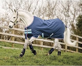 Horseware Ireland Amigo Hero 900 Py T/O Med 200g, Color: Dark Blue/Capri with Raspberry, Size: 66 (AKMA92-BCZP-66)
