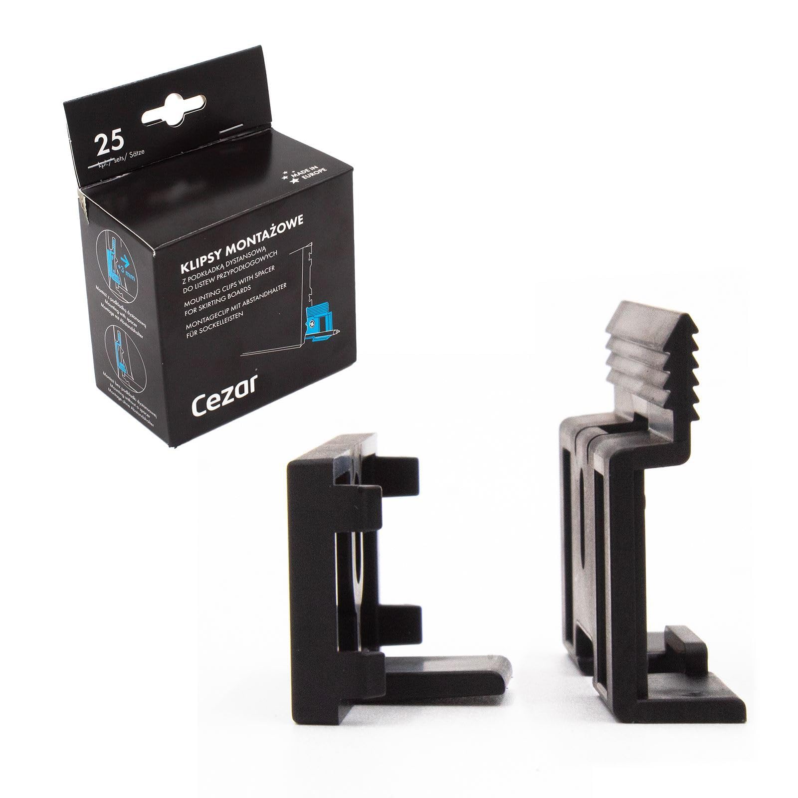 Trumax Masterline Skirting Mounting Clip (25 Pack)