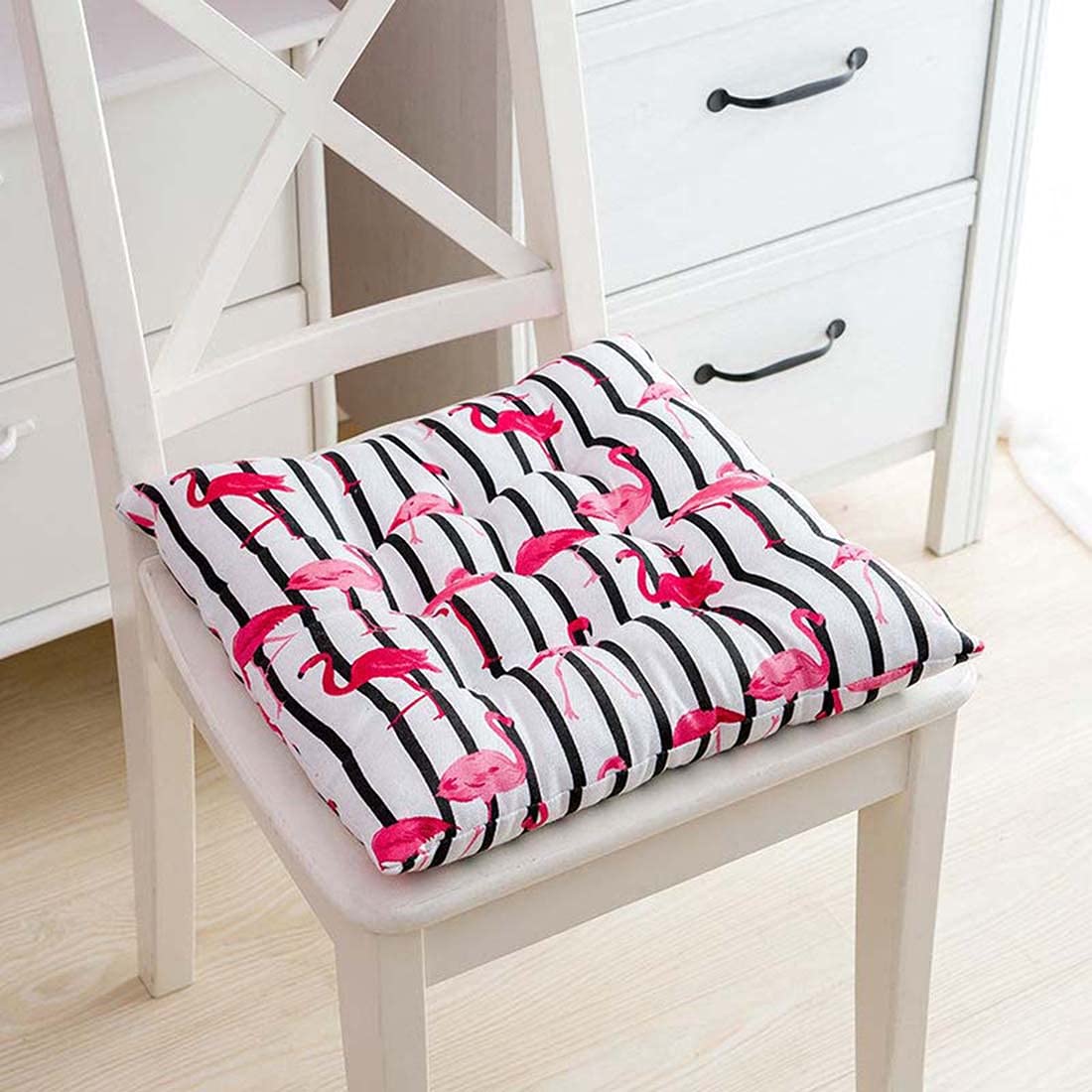 Coussins de chaise 40x40 lot de 4 galettes de siège douces pour cuisine et bureau