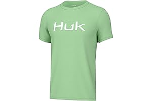 Comfort-assured Boys' Huk Fishing Performance Tee: Durable and Quick-drying