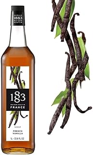 زجاجة شربات فانيليا فرنسية ميزون روتين فرانس زجاج من 1883، سعة 1 لتر، صنعت في فرنسا