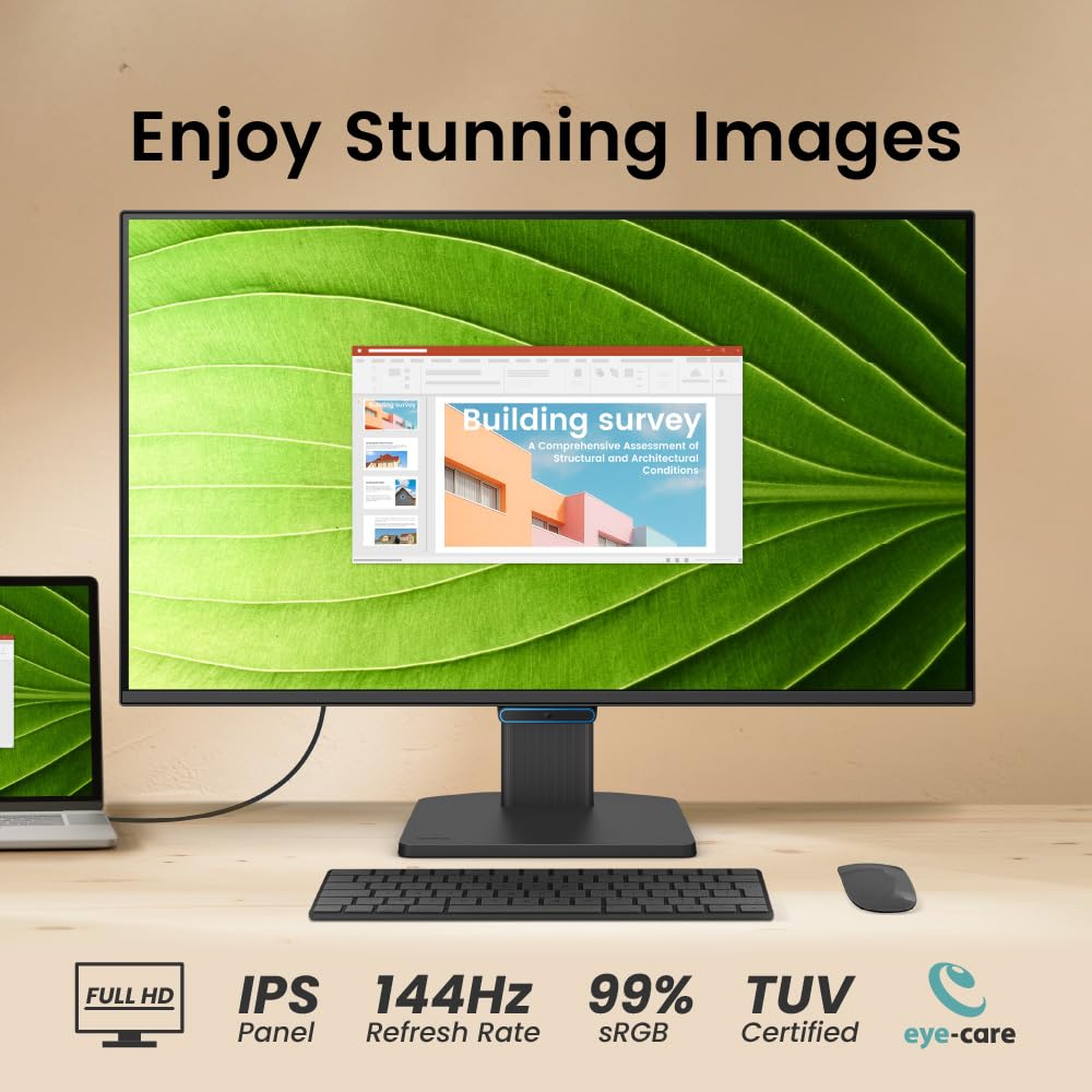BenQ GW2790C 27" IPS 144Hz FHD Eye-Care Monitor |99% sRGB|USB-C|1500:1 Contrast| 2Wx2 Speakers|Ultrathin Bezel| HDMI | DP| Flicker Free | AMD FreeSync| TÜV Rheinland 4-Star Eye Comfort (Black) — Amazon image 2
