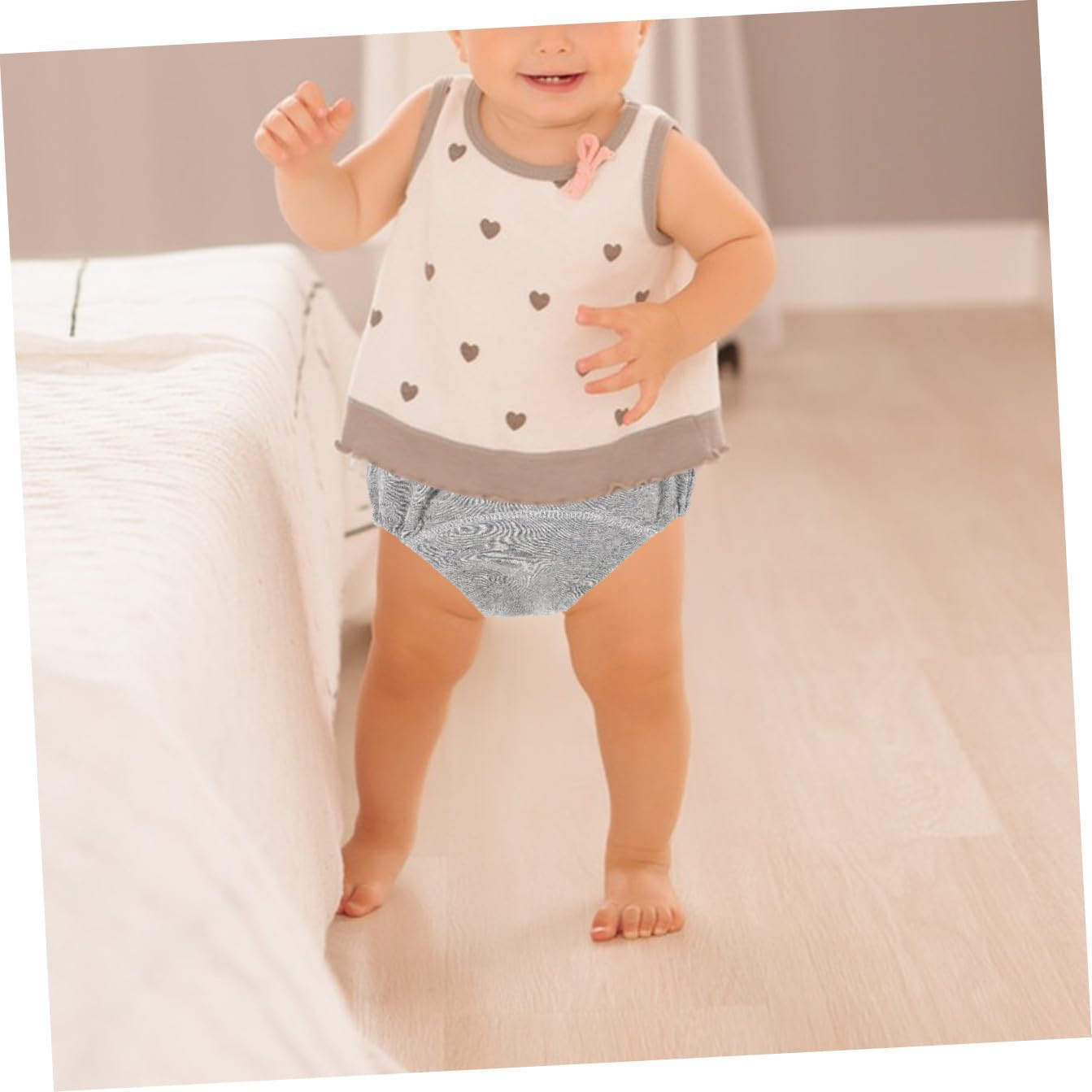 Didiseaon 6pcs Absorbent Newborn Training Pants Soft Cotton Potty Training Shorts for Boys Girls Breathable Comfortable Diaper Covers for Home Outdoor Use Assorted Color