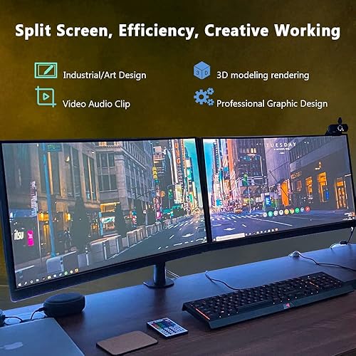 Miniatura 7 de SURALLOW RX 580 - Tarjeta gráfica de 8 GB, 2048SP, GDDR5, 256 bits para PC de juegos, PCIE 3.0, doble ventilador congelado tarjeta de video para