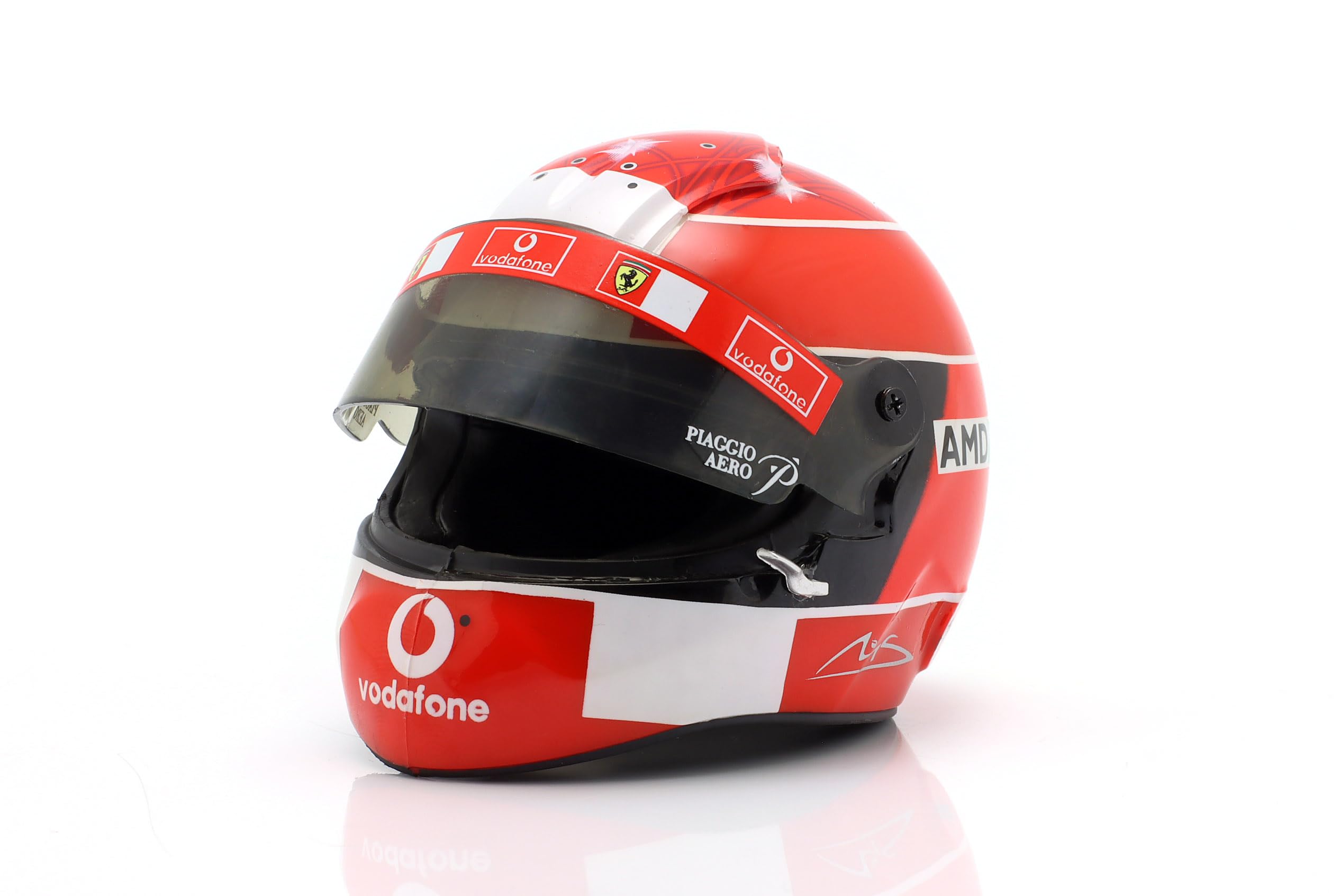 OPO 10 Formel-1-Helm kompatibel mit Ferrari F1: M. Schumacher Ferrari #1 Weltmeister 2004 - Maßstab 1:5 Spark - CAS33