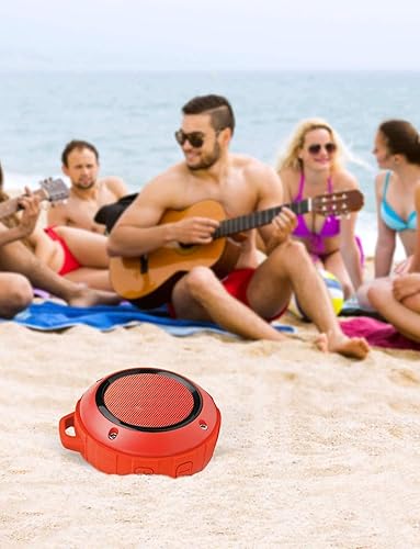 Miniatura 6 de Kunodi - Bocina Bluetooth resistente al agua, para exteriores, minibocina de viaje inalámbrica y portátil para ducha con subwoofer, graves
