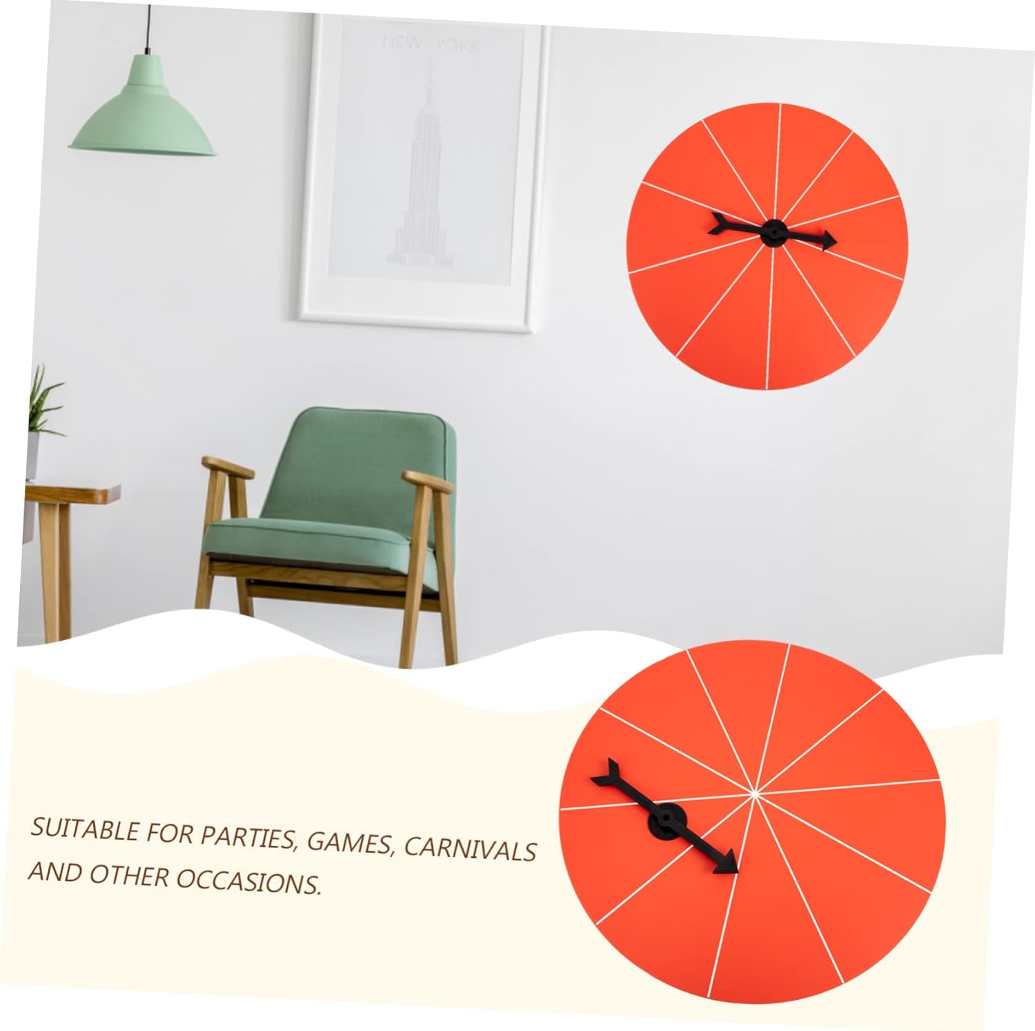 Rotatable Prize Wheel for Parties Spinning Game Wheel Portable with Creative Design for Fun Events and Table Games