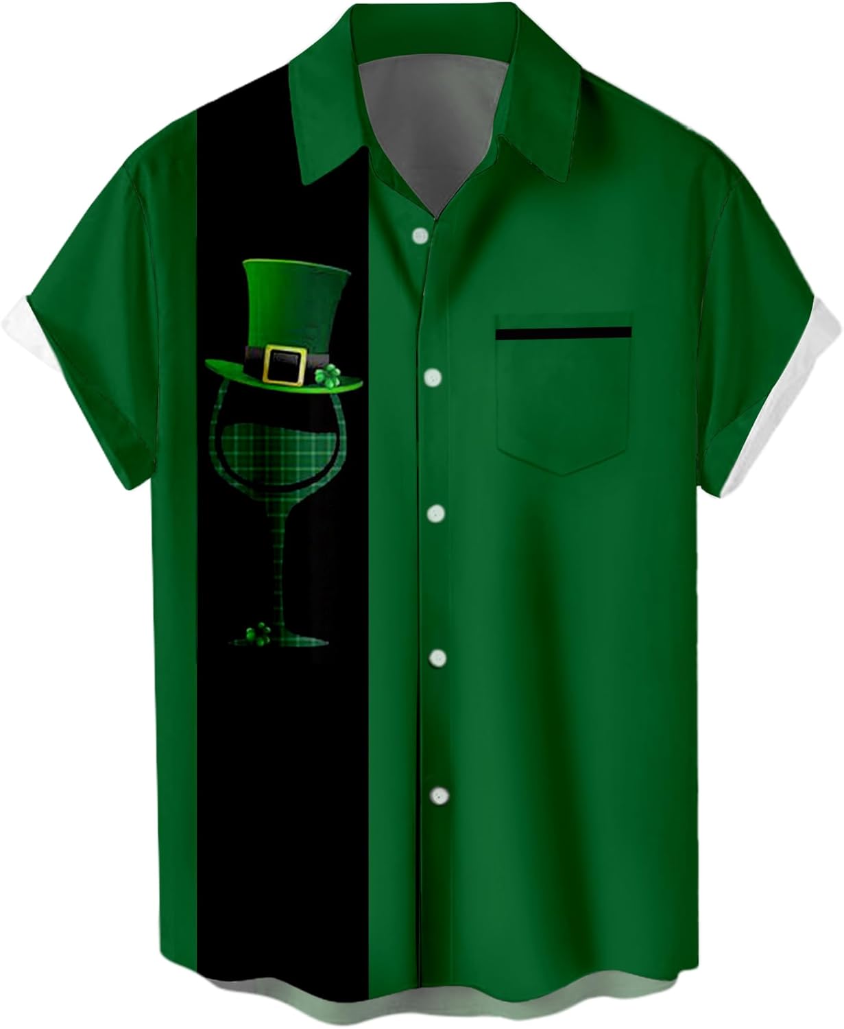 Bowling Shirts for Men Retro Short Sleeve Button Down Shirt Hawaiian Casual Printed Beach Shirt