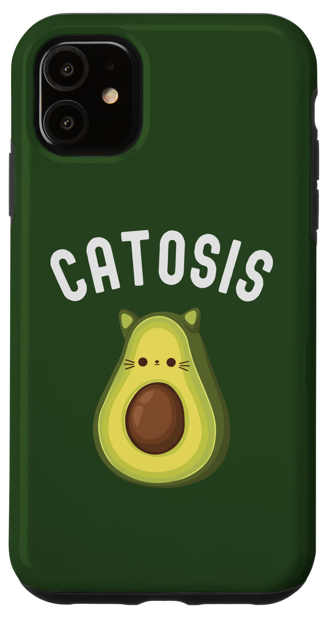 iPhone 11 Avocado catosis, ketosis pun, keto diet, funny fasting joke Case
