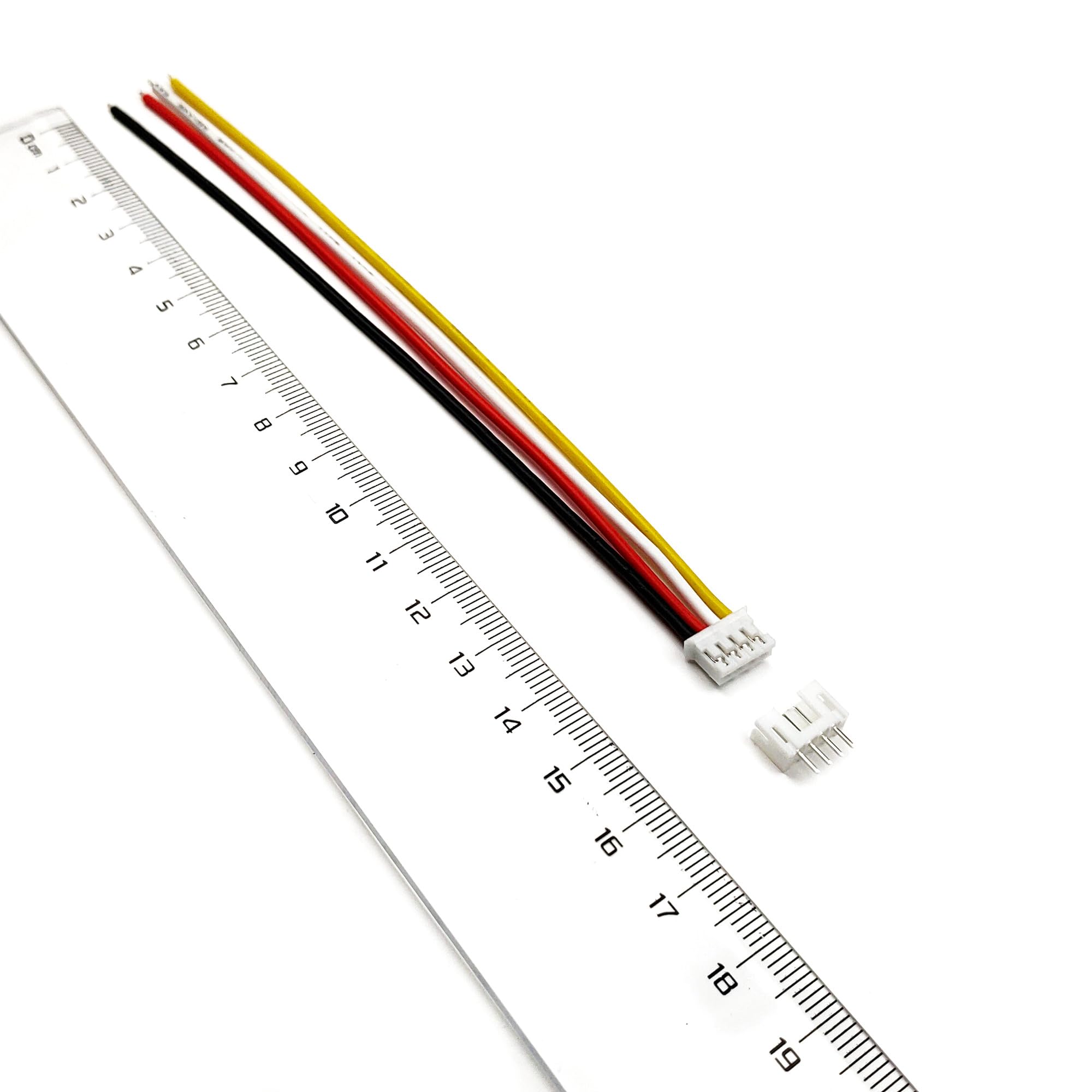 10 zestawów Mini Micro JST 2,0 mm PH 4 Pin wtyczka z 150 mm 22AWG kabel silikonowy i gniazdo JST PH2,0 wtyczka zestaw