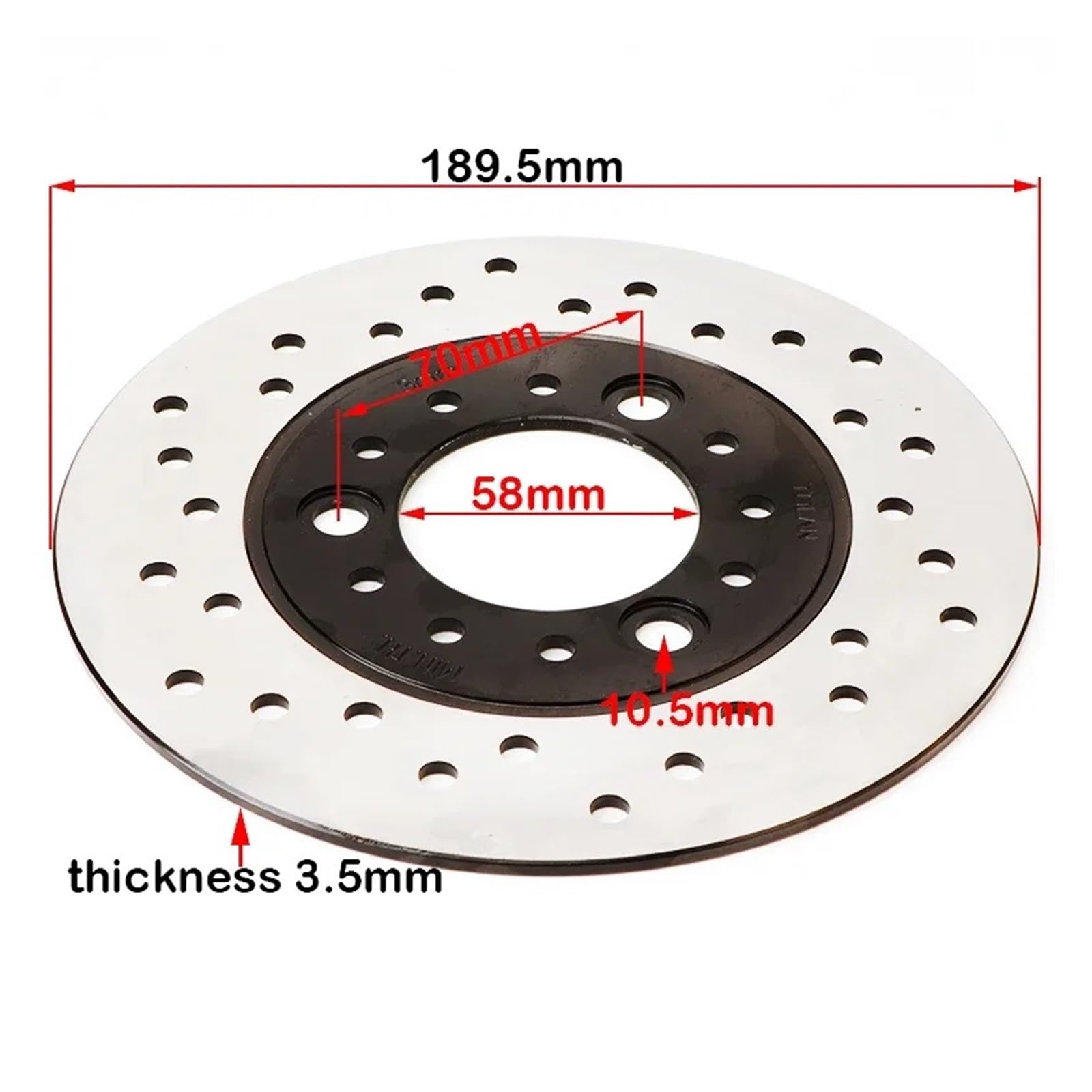 Disco freno flottante Disco Freno Da 190 Mm Per Scooter Per GY6, Moto, ATV, Ciclomotore, Go-kart, Ricambi
