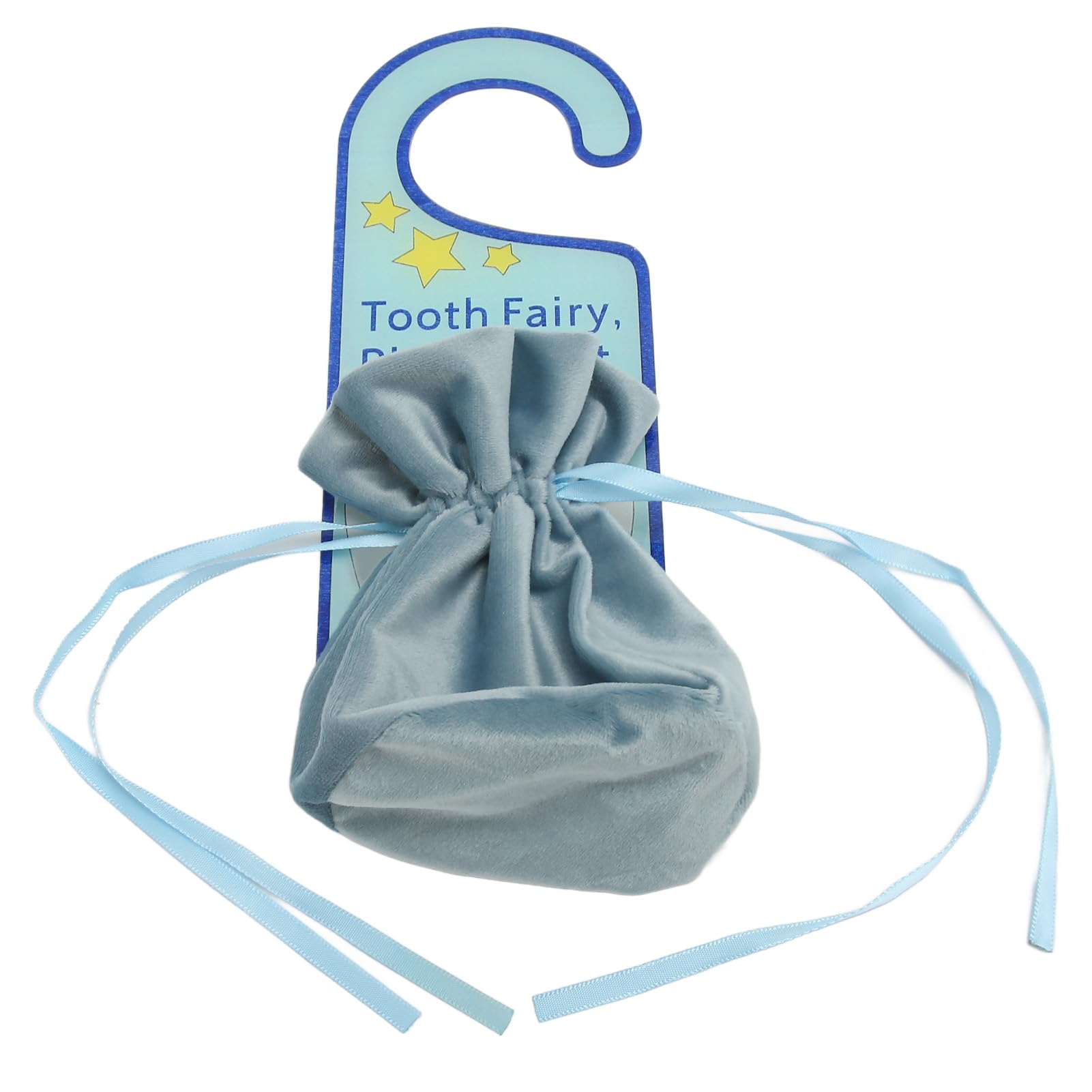 Children's Tooth Storage Box, Childrens Tooth Storage Bag, Tooth Fairy Door Hanger, Sweet Acrylic Tooth Fairy Money Holder for Lost Teeth Kids Boys Girl Blue Pink (Bleu)