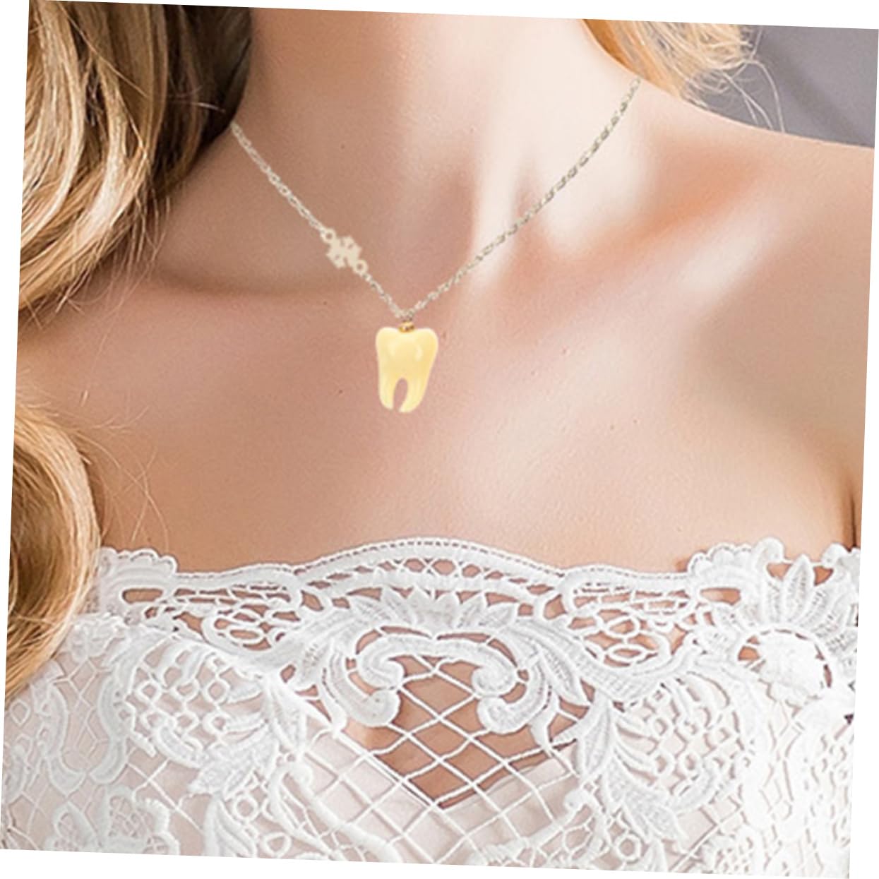 SHINEOFI ciondolo a forma di Accessori per gioielli fai da te Gioielli pendenti denti ciondoli con ciondoli per denti divertente ciondolo gioielli bracciale per charm
