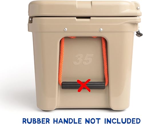 Miniatura 6 de Kit de pestillo de goma y asas de cuerda para enfriadores YETI y refrigeradores RTIC - Pestillos de goma para enfriadores y asas de cuerda -