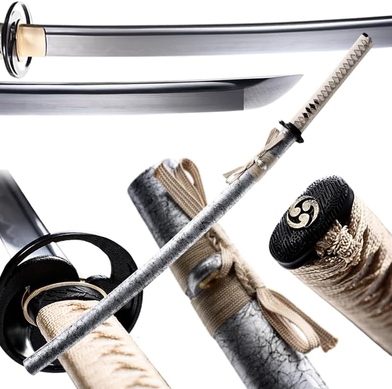 Handmade Sharp Katana, Traditional Clay Tempered 1060/9260/T10 Steel, Full Tang Real Katana Sword, Authentic Japanese Craft Samurai Sword