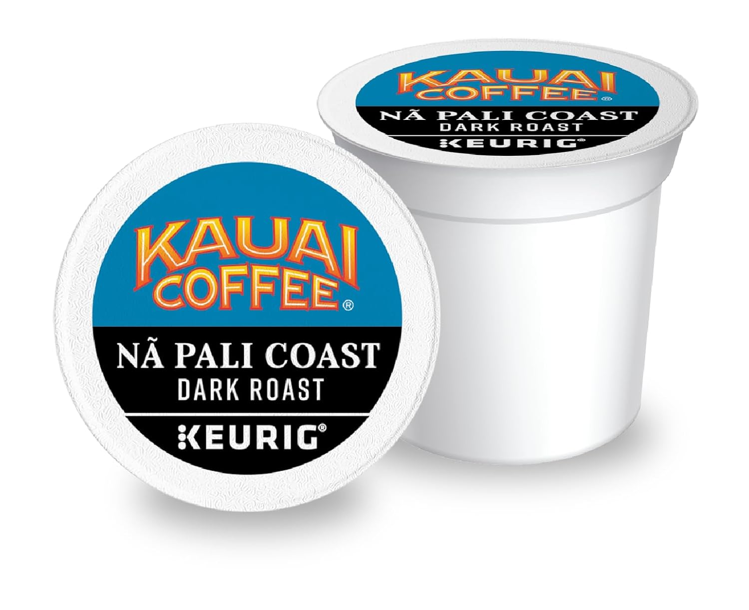 Kauai Coffee K-Cup Pods for Keurig Brewers – Arabica Coffee, 10% Hawaiian – Dark Roast, Nutty with Sweet Chocolate Overtones – Na Pali Coast, 1 Pack of 48 Single Serve K-Cups