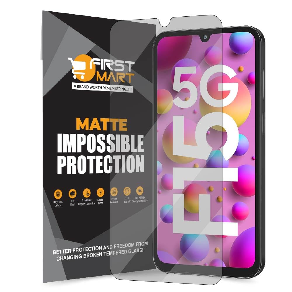 FIRST MART Screen Protector for Samsung Galaxy F15 5G / M15 5G / A15 5G / A25 5G - Impossible Fiber Case Friendly Screen Protection & Installation Kit (Matte) (B0CXTKZ9GK) Amazon Price History, Amazon Price Tracker