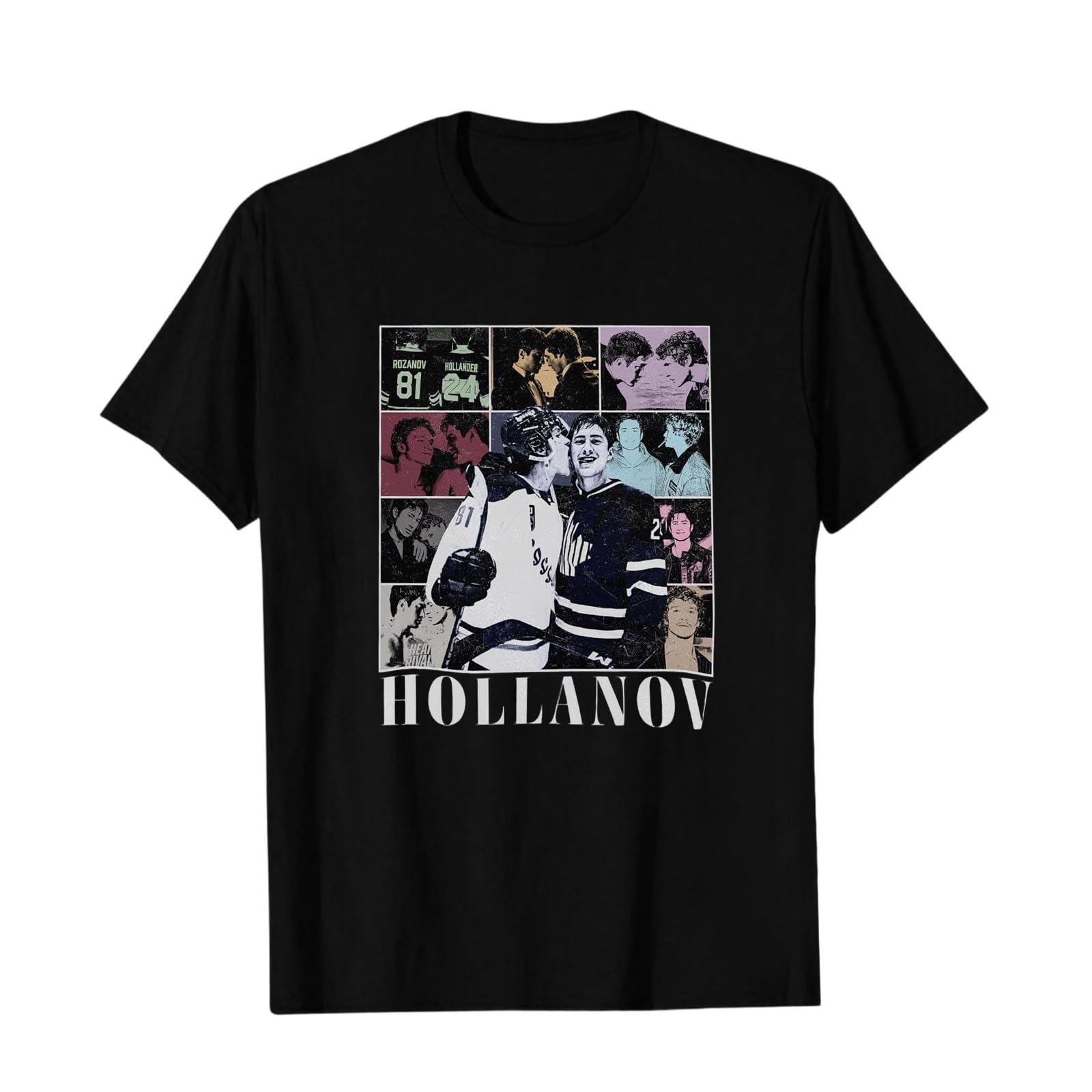 Umiquansome Heated Rivalry Shirt Graphic Tees Crew Neck Short Sleeve Casual Tshirt Merch Unisex for Fans Black 3XL