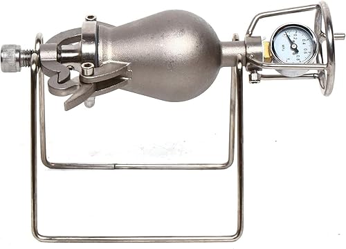 Miniatura 8 de Máquina tradicional de palomitas de maíz a la antigua, mini manivela de acero inoxidable, amplificador de comida de cañón de mano, máquina de