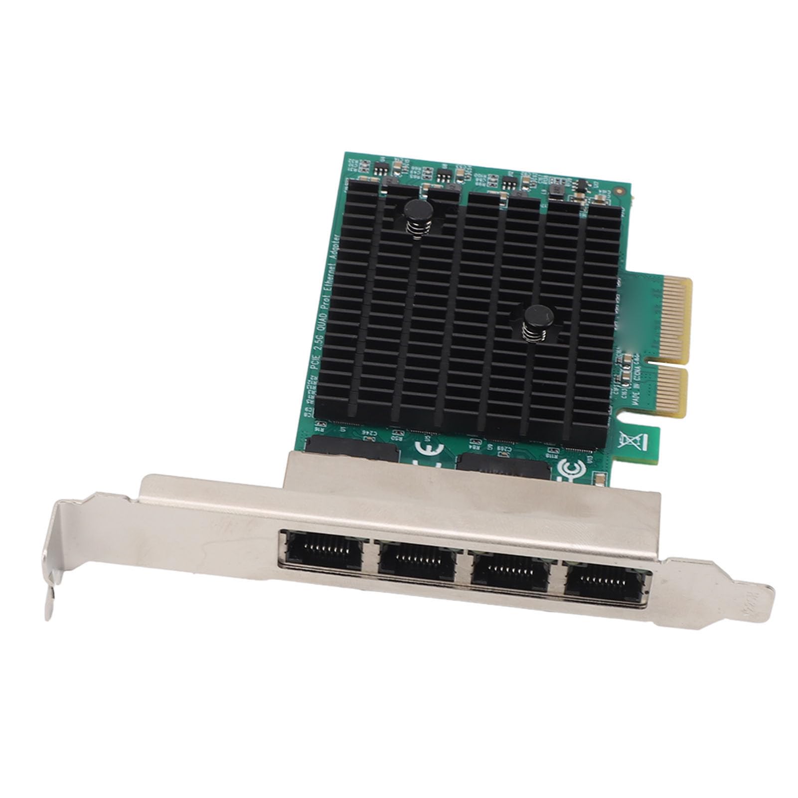 Scheda Ethernet PCIe, Scheda di Rete PCIe Scheda di Rete Gigabit PCIe Professional 8125B Cavo in Rame 4 Porte 2.5G Adattatore Ethernet PCI Express per PC Desktop