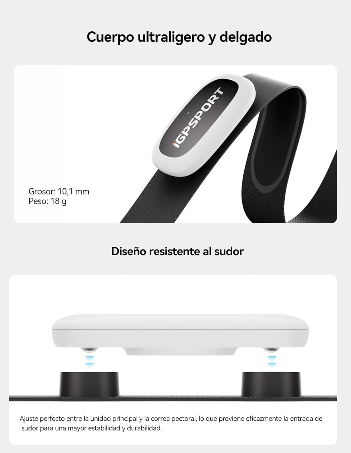 IGPSPORT HR40 Moniteur de fréquence Cardiaque Bluetooth et Ant+ avec Sangle de Poitrine pour Course à Pied, Cyclisme, Gym et Compatible avec Garmin Polar Wahoo