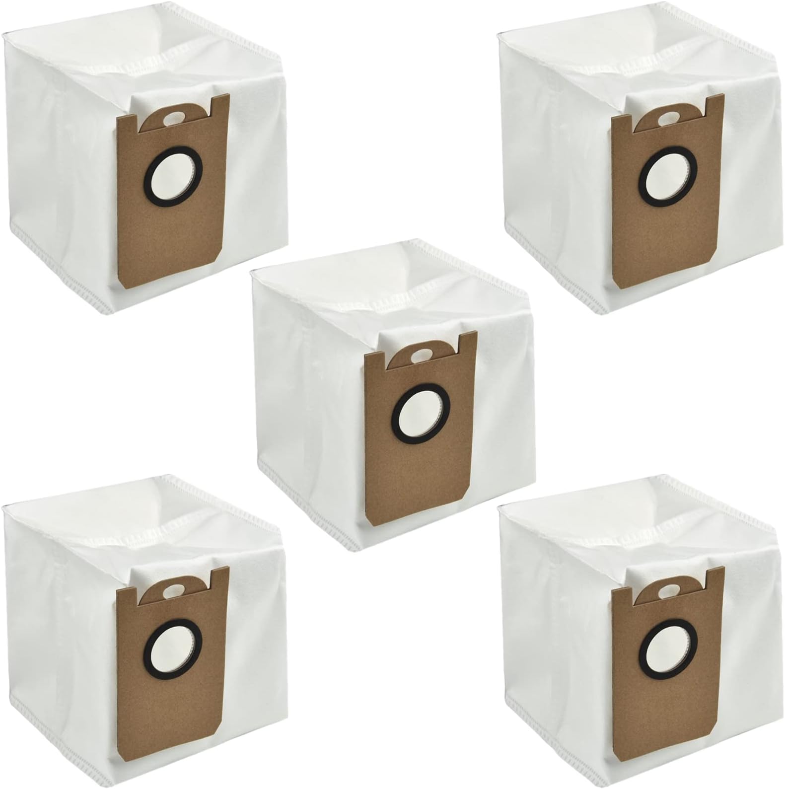 5Pcs Dust Bags Repalcement for Ultenic T10 Laser Robotic Vacuum Cleaner, for Proscenic M7 Pro M7 MAX M8 Uoni V980MAX HONITURE Q6 Kyvol Cybovac S31