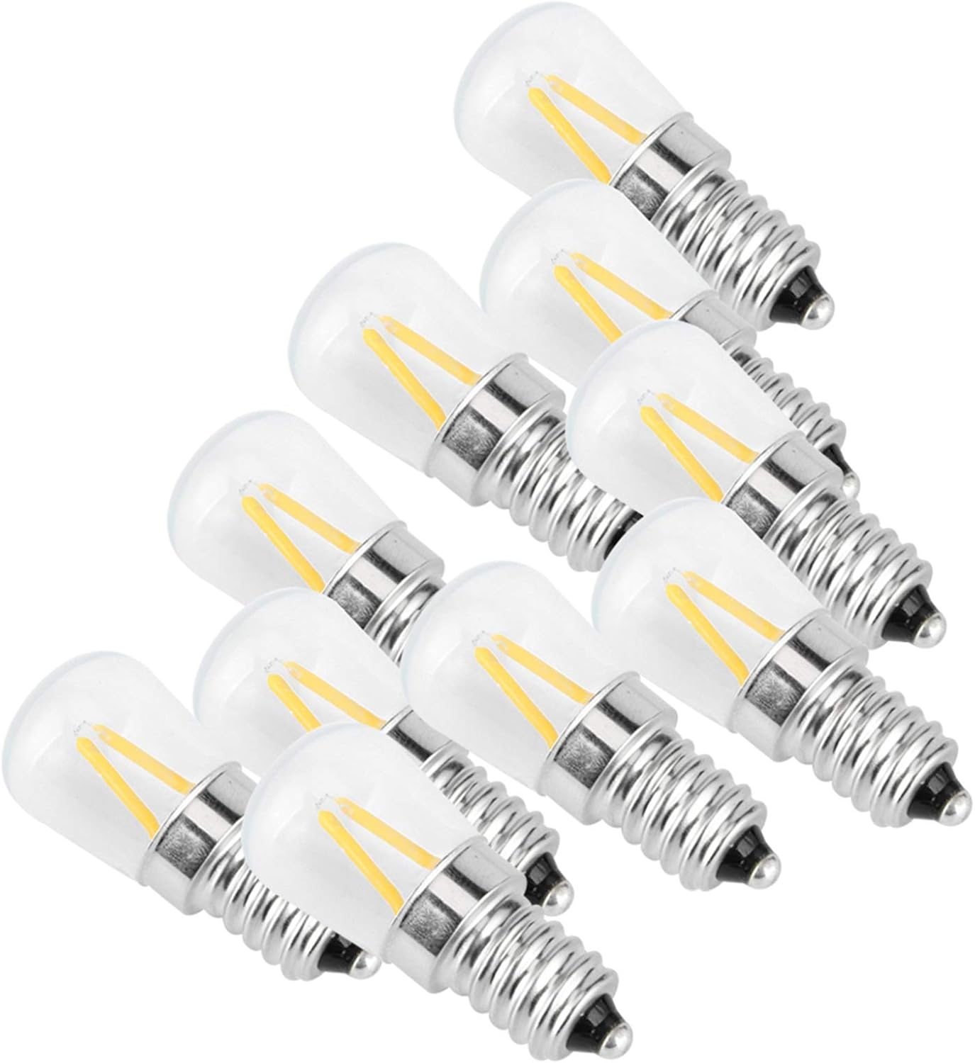 Gavigain E14 LED Bulb, E14 Short Filament Bulbs Vintage LED Bulb 1.5W Chandelier Bulb Lighting Accessories for Halogen and Incandescent Bulb, Candelabra LED Bulbs