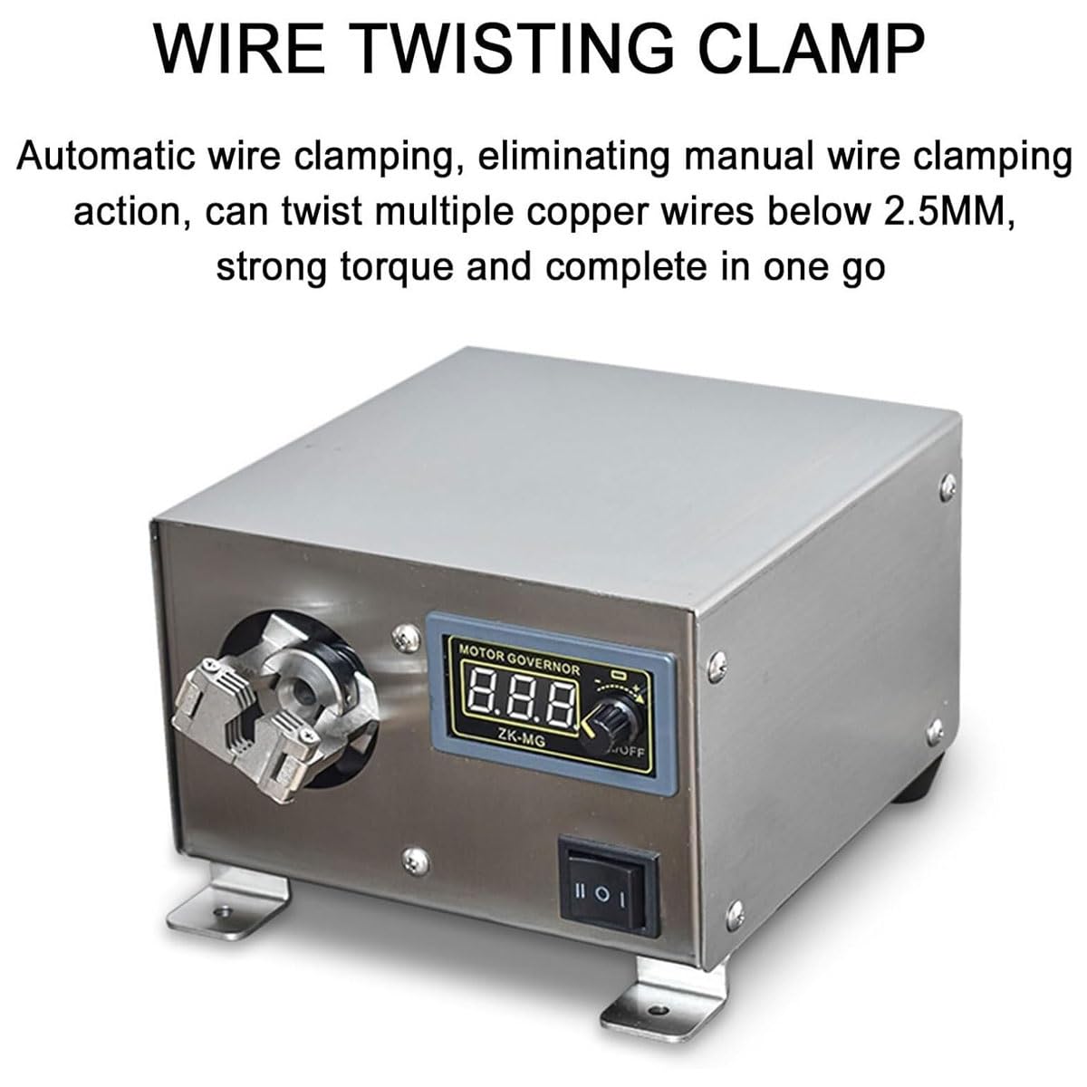 Máquina automática de torsión de cables de 80 W con velocidad ajustable para cables de cobre y blindados, de 5 a 130 mm.