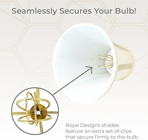 Vista 138 de Royal Designs, Inc. True Bell - Pantalla básica para lámpara Negro - 2 Pack